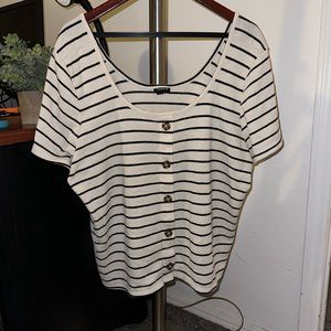 Torrid striped top / shirt plus size 3